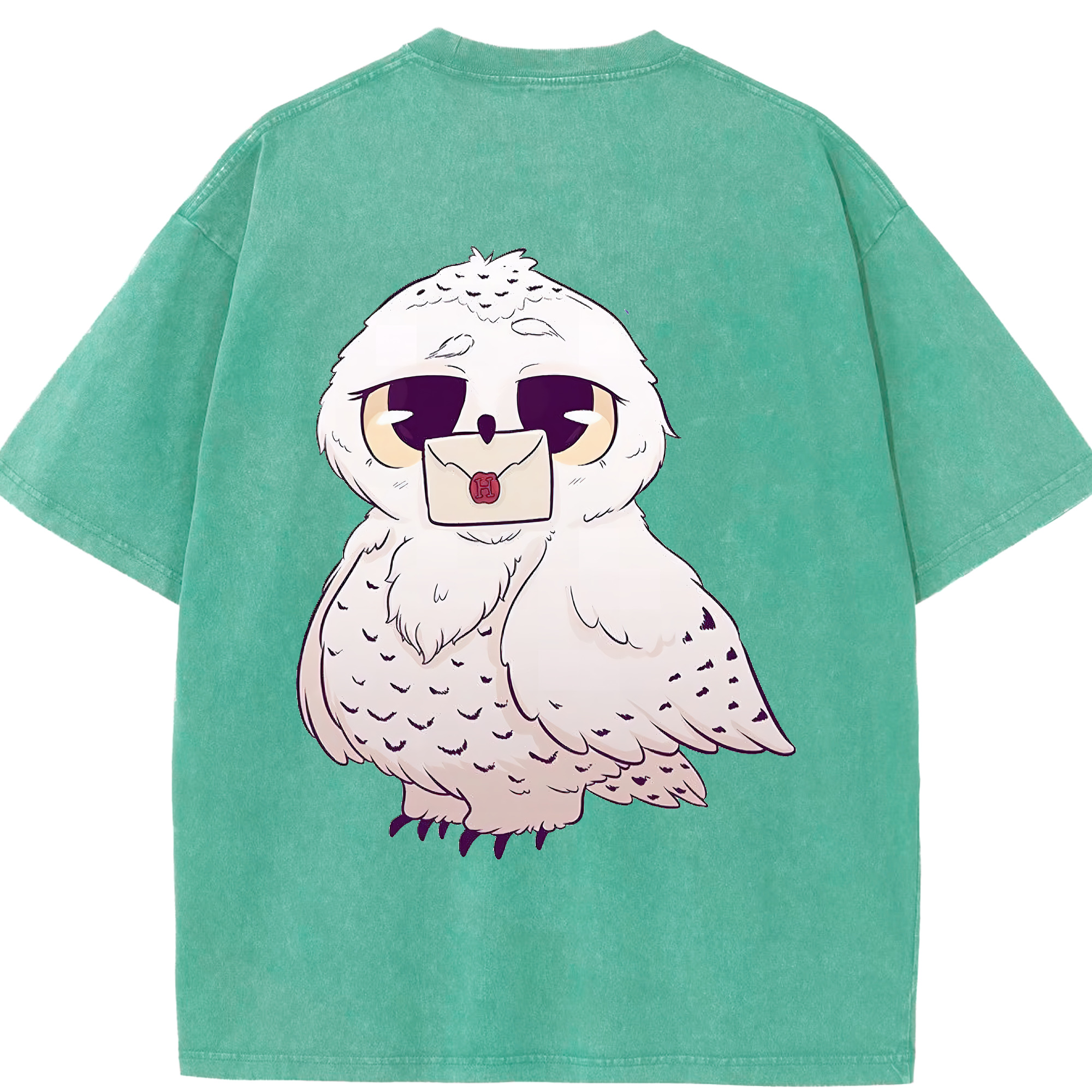 （画像用） Harry Potter ハリー・ポッターシリーズ 綿100% ヴィンテージ風 半袖Tシャツ（背面プリント）